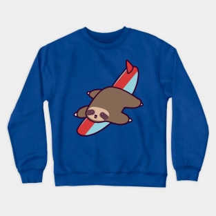 Surfing Sloth Crewneck Sweatshirt